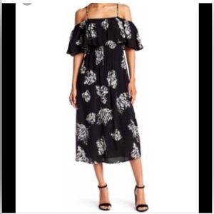 Abound ruffle off the shoulder midi dress- M
